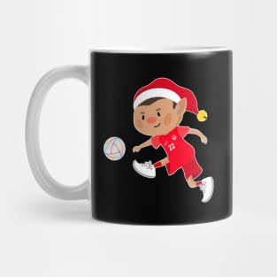 Canada football Christmas elf. Football World Cup soccer T-Shirt Mug